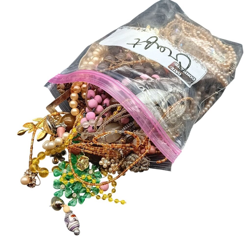 Vintage & Modern Jewelry Lot - Mixed Styles, Estate Parts for Repair/Crafting